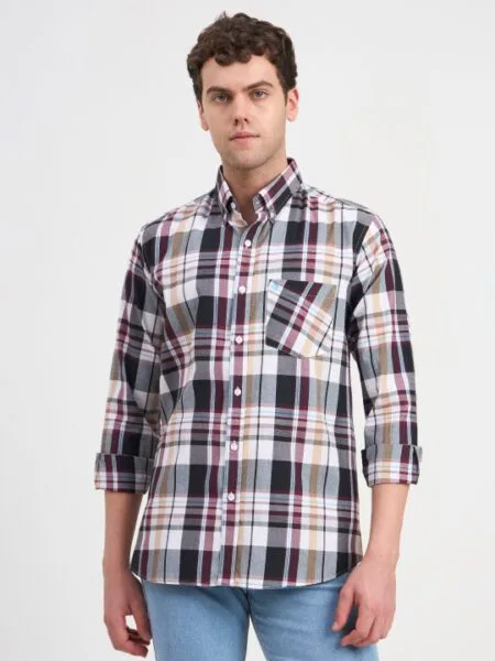 Bharggo Gents Pepper Cotton Check Shirt